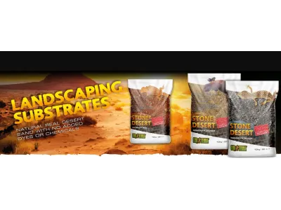 Piasek z gliną czarne podłoże do terrarium Stone Desert 10kg Exo Terra 89,99 zł
