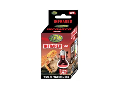 Żarówka grzewcza czerwona 50W UVA Infrared Reptile Nova 25,00 zł