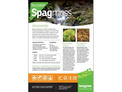Mech torfowiec Sphagnum Spagmoss Classic 100g 8L Besgrow 44,99 zł