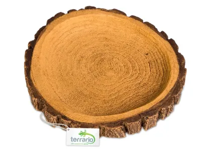 Miska do terrarium na pokarm lub wodę 12x11x1,5 cm - Tree Ring Bowl M  Terrario