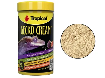 Pokarm dla gekonów orzęsionych i felsum Gecko Cream Figa – Tropical