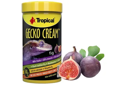 Pokarm dla gekonów orzęsionych i felsum Gecko Cream Figa – Tropical