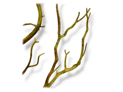 Sztuczny korzeń, roślina do terrarium – duża gałązka 48 cm