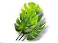 Sztuczna roślina do terrarium - bukiet monstery 34cm – roślina do terrarium, dekoracja