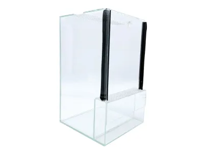 Terrarium szklane na pająka nadrzewnego 15x15x25cm gilotyna