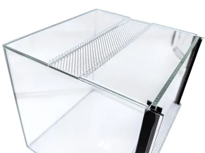 Terrarium szklane gilotyna 20x20x20cm – terrarium do hodowli ptaszników, skorpionów i gekonów