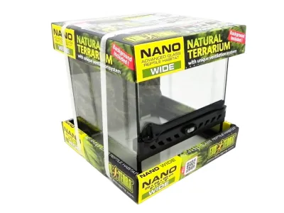Terrarium szklane 20x20x20 NANO Exo Terra – szklane terrarium hodowlane z wentylacją