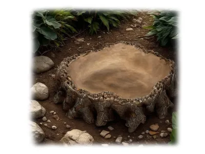 Miska do terrarium Root Bowl 16x16x4 cm Terrario – miska / poidło do terrarium dla gadów