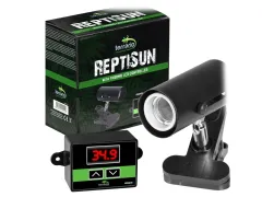 Lampa do terrarium z termostatem | automatyczne ogrzewanie | kontrola temperatury