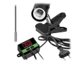 Lampa do terrarium z termostatem | automatyczne ogrzewanie | kontrola temperatury