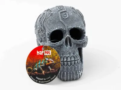 Czaszka Muerte do terrarium w stylu meksykańskim 10x8,5x6,5cm Happet