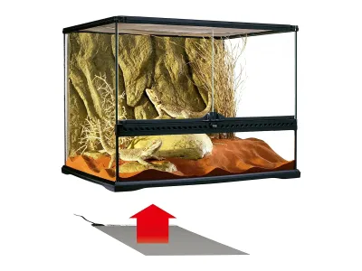 Profesjonalna mata grzewcza do terrarium - przyklejana z dystansami Exo Terra – ogrzewanie do