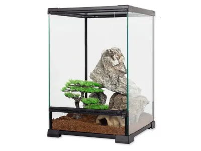 Pionowe terrarium szklane 30x30x45cm Repti Planet – wentylowane terrarium dla zwierząt
