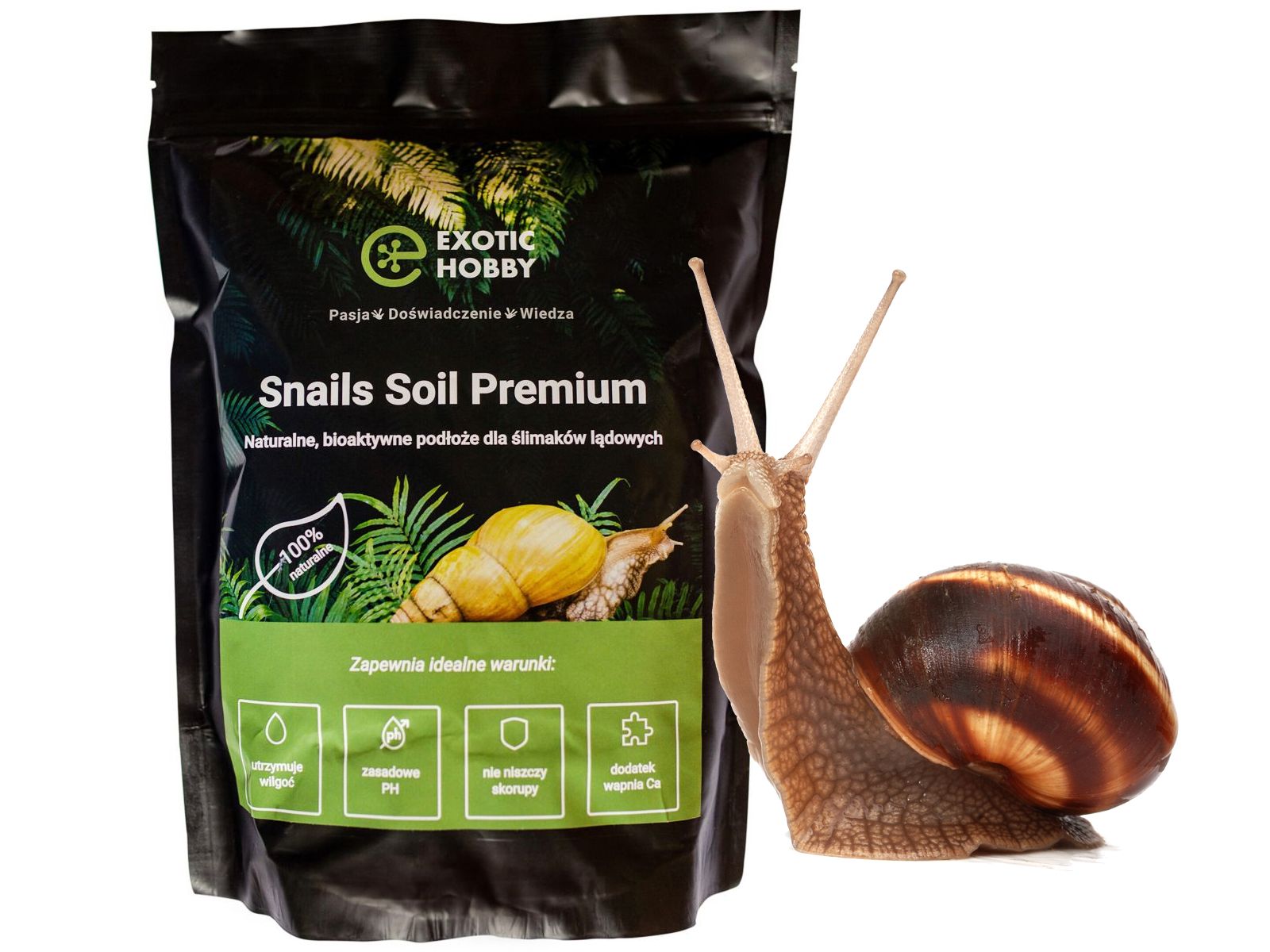 Snails Soil Premium - podłoże dla ślimaków 3L Exotic Hobby 39,00 zł