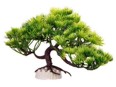 Sztuczna roślina do terrarium lub akwarium 20cm Plant Twisted Pine Kruger Meier – roślina do