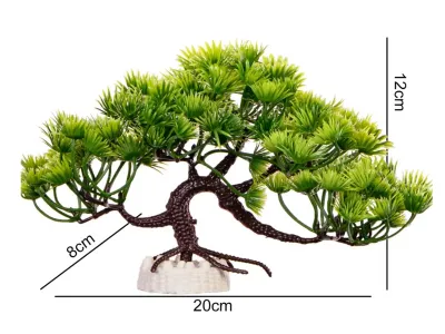 Sztuczna roślina do terrarium lub akwarium 20cm Plant Twisted Pine Kruger Meier – roślina do