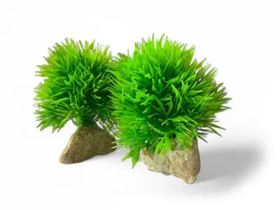 Roślina sztuczna na kamieniu StonePlant TYP 07 – roślina do terrarium, dekoracja naturalna