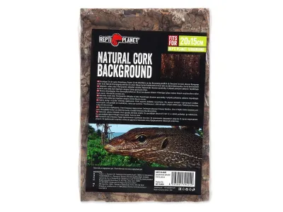 Tło do terrarium 20x15cm z naturalnego korka Repti Planet – szklane terrarium hodowlane z