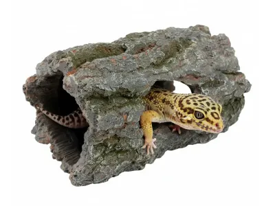 Jaskinia, kryjówka w starym pniaku 15cm Terra Natura – kryjówka do terrarium dla gadów i
