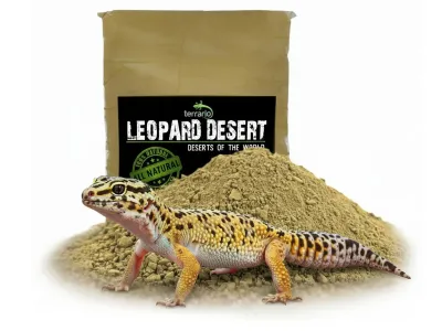 Podłoże pustynne dla gekona lamparciego i skorpionów - Leopard Desert 1kg Terrario – lampa /