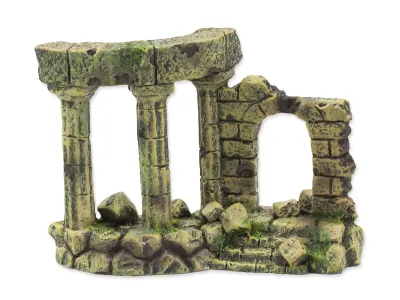 Ruiny zamku - dekoracja do akwarium - 13x6x9cm – kora korkowa, kryjówka i dekoracja terrarium