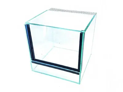 Terrarium szklane gilotyna Premium 20x20x20cm – szklane terrarium hodowlane z wentylacją