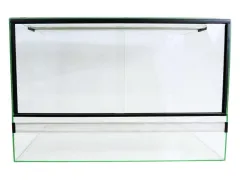 Szklane terrarium 100x40x40 z podwójną wentylacją i drzwiami przesuwnymi