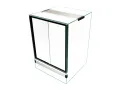 Terrarium szklane drzwi przesuwne Premium 40x40x60cm – szklane terrarium hodowlane z wentylacją