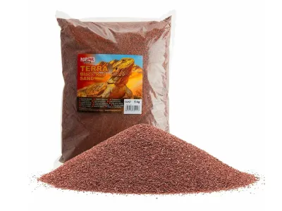 Piasek, drobny żwirek do terrarium czerwony 1kg Happet