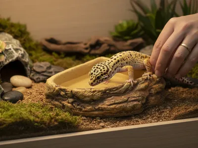 Miska narożna do terrarium 14,5x14,5x4 cm Repti Planet