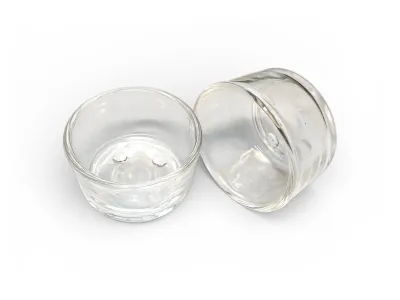 Mała miska szklana do terrarium - Glass Bowl S – miska / poidło do terrarium dla gadów