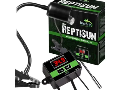 Oprawka terrarystyczna z termostatem i sondą temperatury Terrario