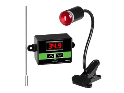 Oprawka terrarystyczna z termostatem i sondą temperatury Terrario