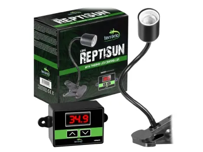 Oprawka terrarystyczna z termostatem i sondą temperatury Terrario