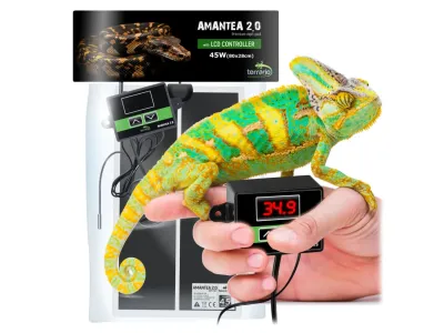 Mata grzewcza do terrarium Amantea 45W z termostatem 80x28 cm