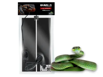 Mata grzewcza 45W z termostatem LCD Terrario Amarillo – termostat do terrarium, kontrola