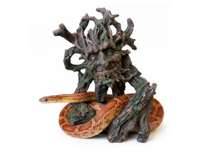 Kryjówka do terrarium i akwarium Leśny potwór XL 29,5x22x16cm ATD