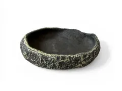 Mała grafitowa miseczka do terrarium XS 6 cm – na wodę i pokarm 2