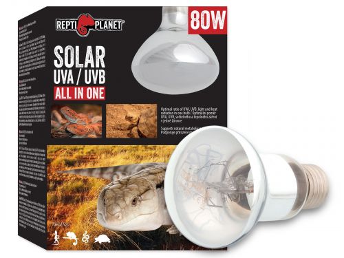 Żarówka solar UVA + UVB 80W żarówka słoneczna do terrarium ALL IN ONE Repti Planet 139,00 zł