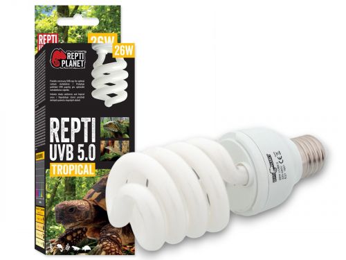 Żarówka UVB 5.0 26W świetlówka kompaktowa do terrarium Repti Planet 99,99 zł