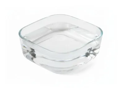Miska szklana kwadratowa do terrarium 6x6x2cm - Glass Bowl Square