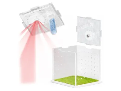 Małe terrarium akrylowe na owady i pająki SpiderNook 7,5x7,5x7,3cm Terrario