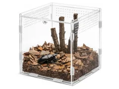 Terrarium akrylowe dla skakunów, modliszek – MicroAir Hab z wentylacją