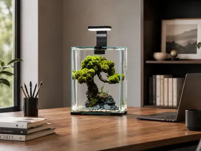Akwarium, krewetkarium 20x20x25cm - zestaw z oświetleniem, filtrem i grzałką Shrimp Set SMART Day&Night Aquael
