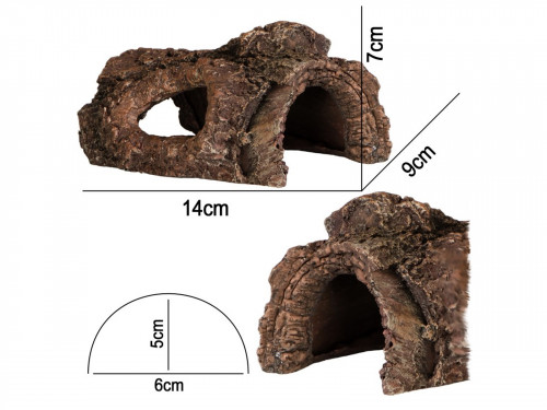 Kryjówka do terrarium 14x9x7cm - Wood Cave S Terrario 34,99 zł