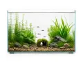Beczka z mchem  – mała dekoracja do akwarium 8,5cm Happet