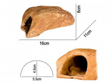 Kryjówka do terrarium 16x11x6cm - Rock Shelter S Terrario 34,99 zł