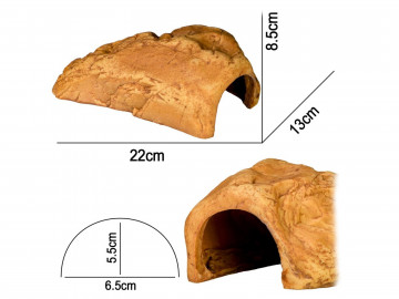 Kryjówka do terrarium 22x13x8,5cm - Rock Shelter bez dna - Terrario 49,99 zł